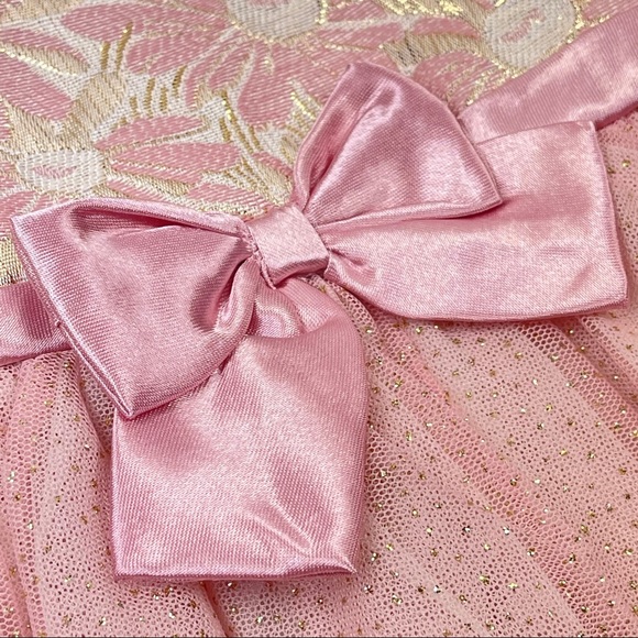NANNETTE Baby Pink Tulle Dress with Bow 3/6 months - Picture 4 of 16
